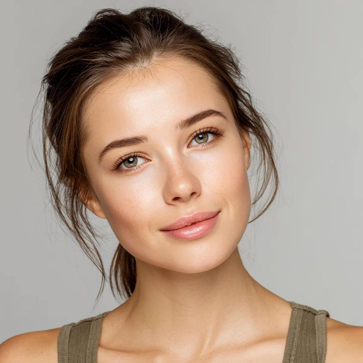 Close-up of smooth, naturally full lips during a lip filler treatment